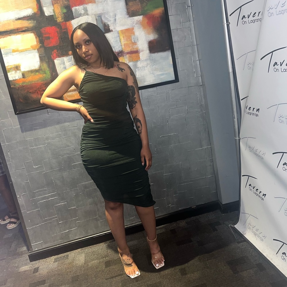 Hunter Green Fashion Nova Dress